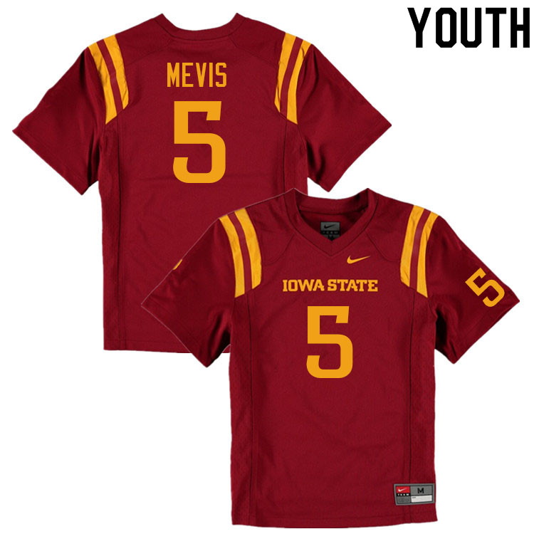 Iowa State Cyclones Youth #5 Andrew Mevis Nike NCAA Authentic Cardinal College Stitched Football Jersey FA42M38EA